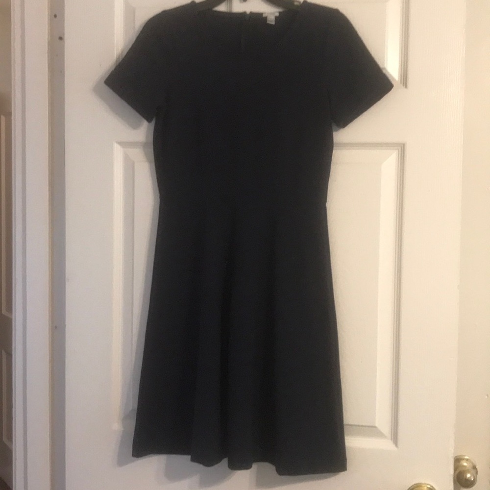 Navy short sleeve dress